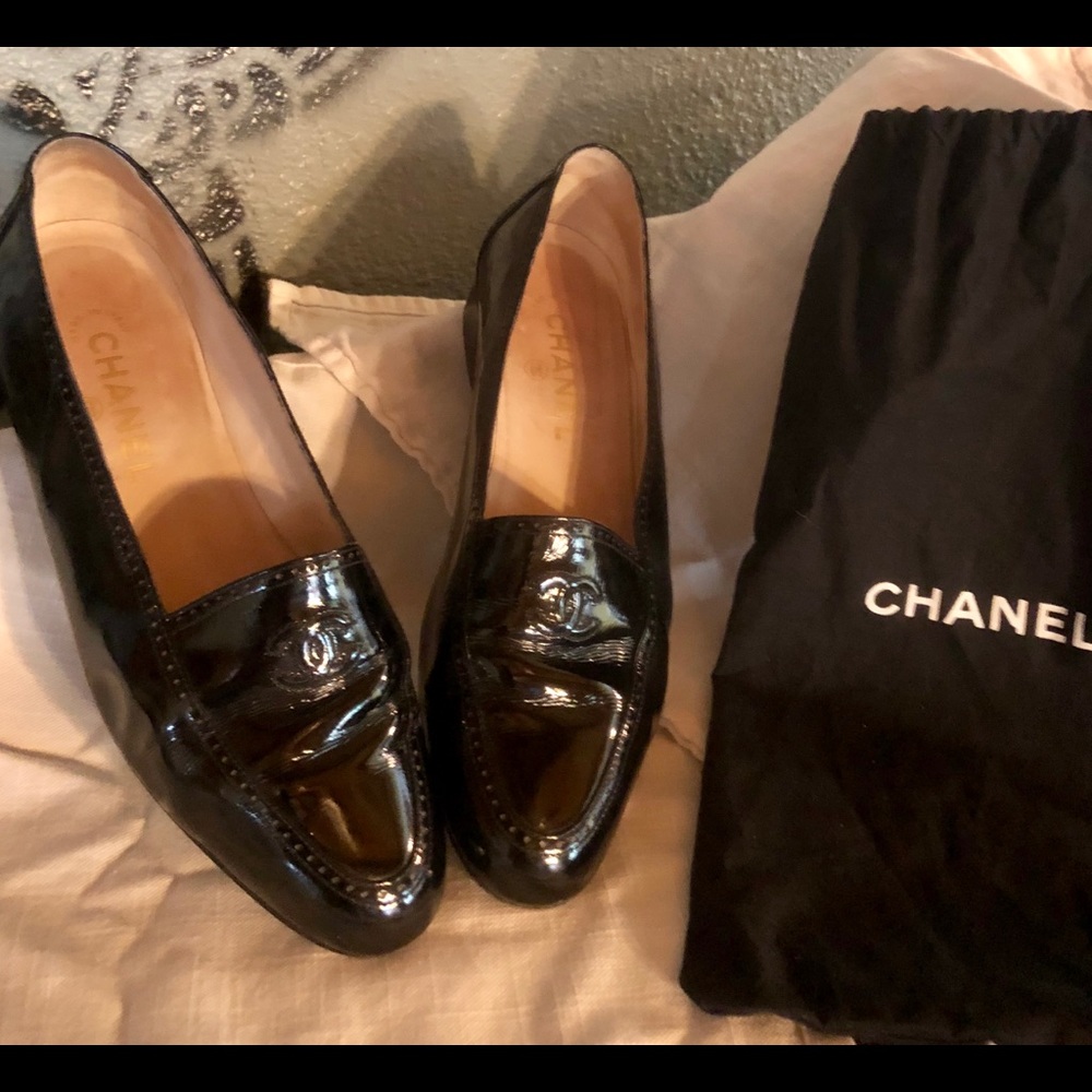 Chanel Patent Loafers - size 40